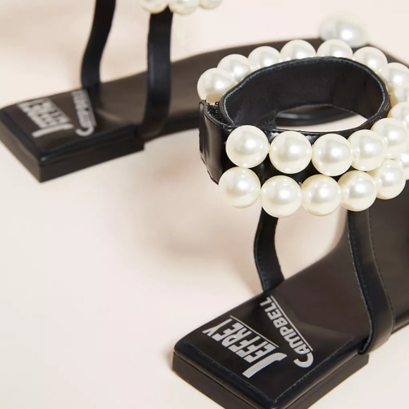 Jeffrey Campbell Chateau Sandals Black Size 9 - Picture 4 of 11